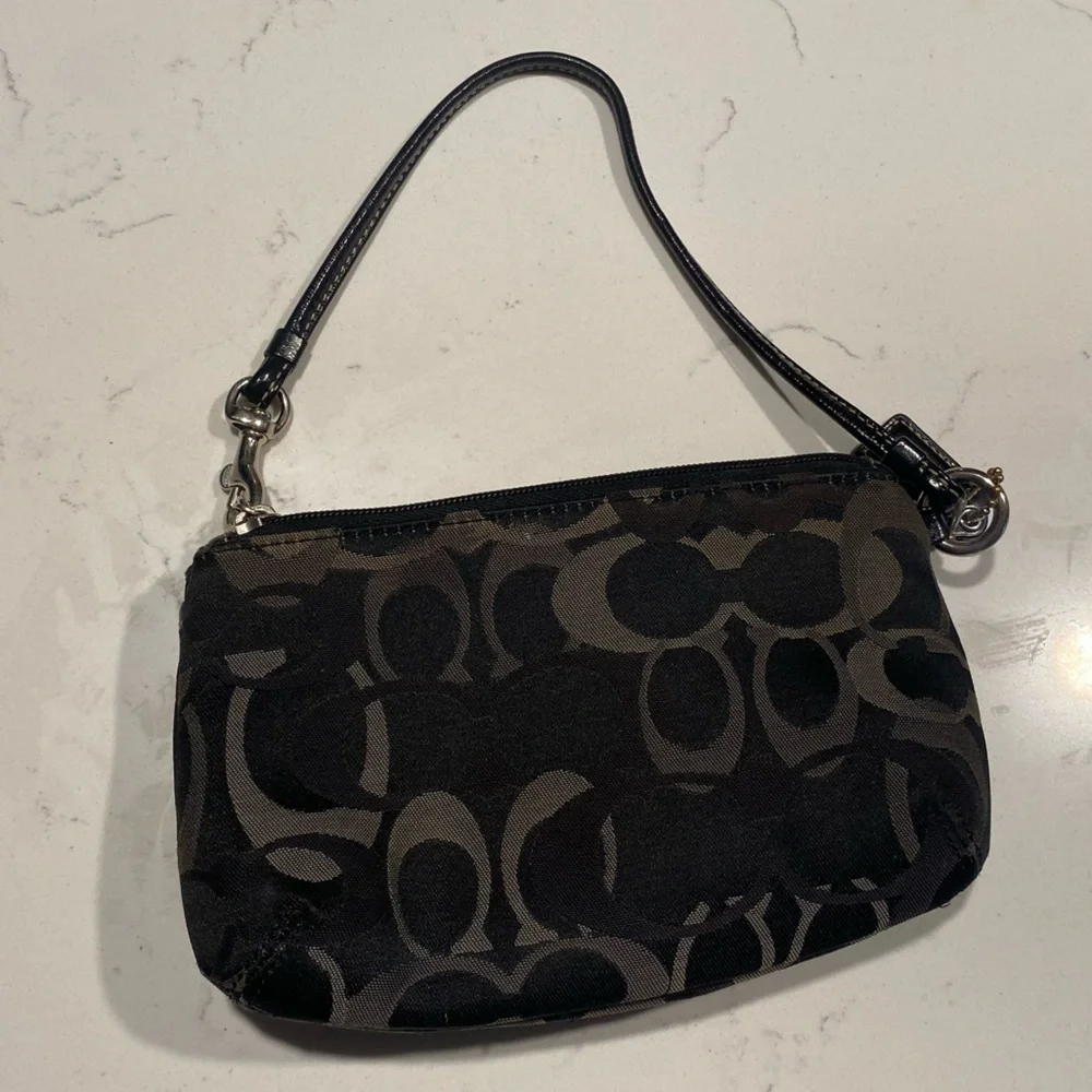 Black Coach Wristlet - Picture 4 of 6